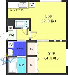 札幌市営東西線 宮の沢駅 徒歩4分 1階/-