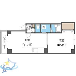 ストーンヒルN5 1LDKの間取図画像