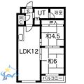 ラフォーレ山鼻1階4.5万円