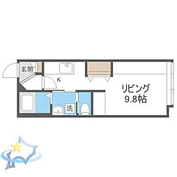 ORD 1Kの間取図画像