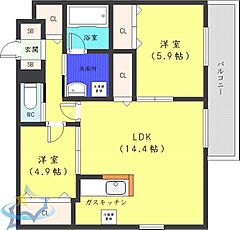物件の間取り