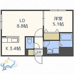 札幌市営東西線 発寒南駅 徒歩8分 2階/-