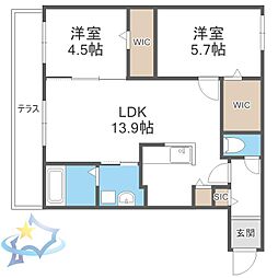 間取図画像 2LDK