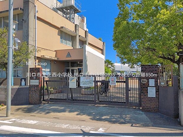 小学校 850m 川口市立芝西小学校