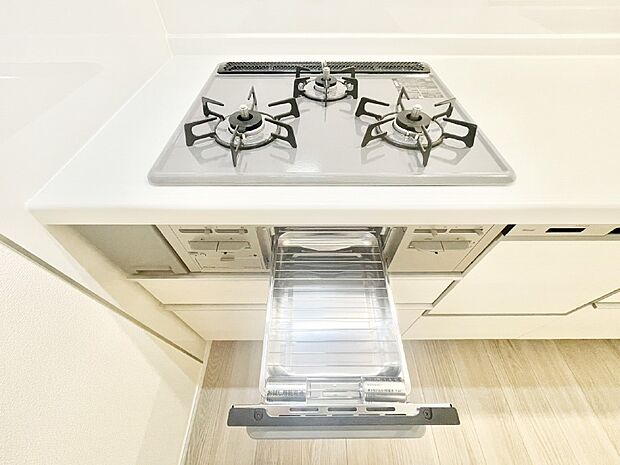 三口ガスコンロでお料理が一気にはかどりそう