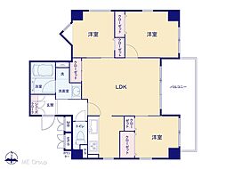 サーパス方南町 3LDKの間取図画像