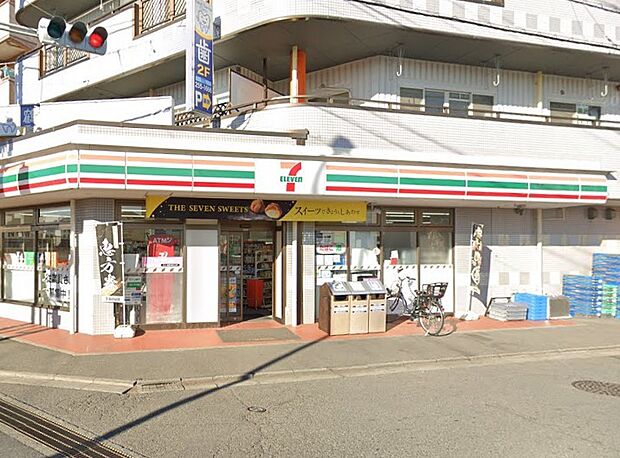 コンビニ 76m セブン-イレブン 富士見羽沢1丁目店