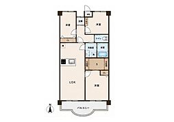 ストークマンション南浦和 3LDKの間取図画像