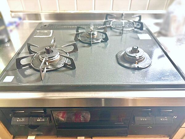 三口ガスコンロでお料理が一気にはかどりそう