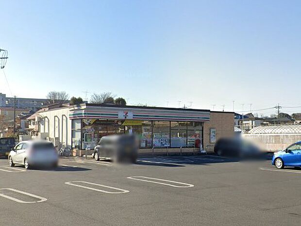 コンビニ 600m セブン-イレブン 富士見鶴馬前谷店