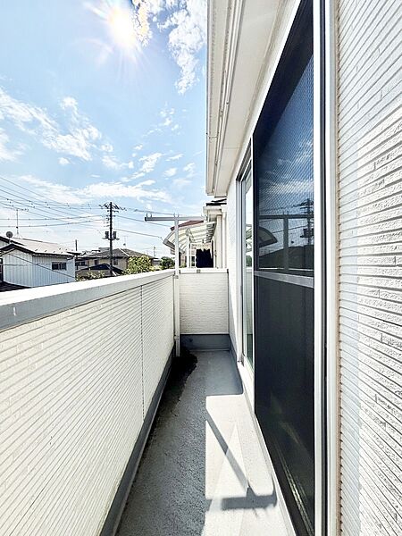 風通しの良いバルコニー