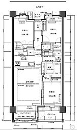 グランドマークレジデンス 3LDKの間取図画像