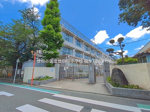 小学校 730m 世田谷区立世田谷小学校
