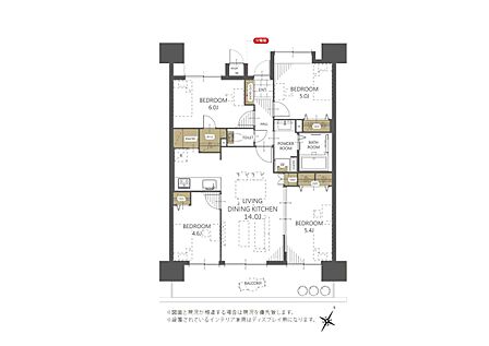 4LDK 間取り