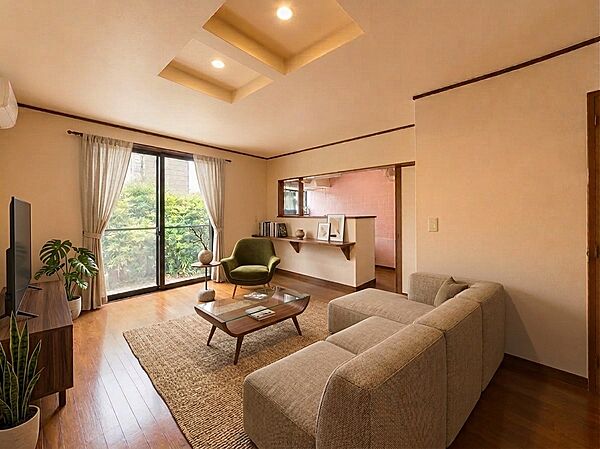 住む方の個性が引き出されるリビングです！ 　※家具はCGです