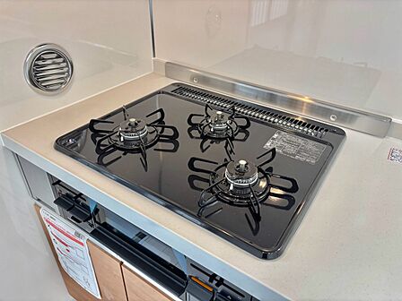 三口ガスコンロでお料理が一気にはかどりそう