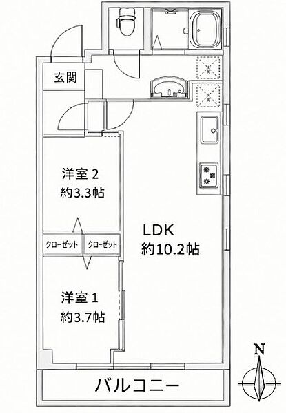 間取りを拡大表示