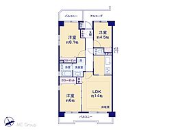 間取図画像 3LDK