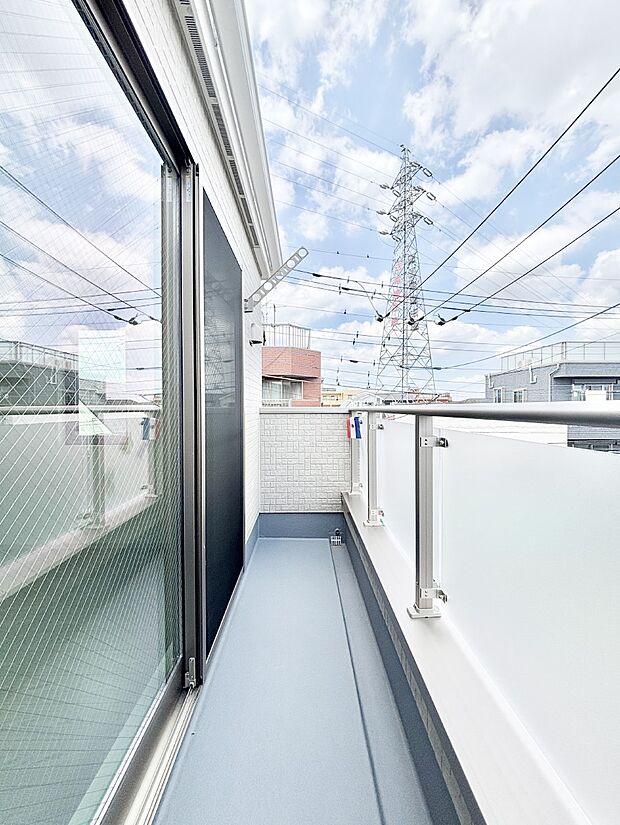 風通しの良いバルコニー