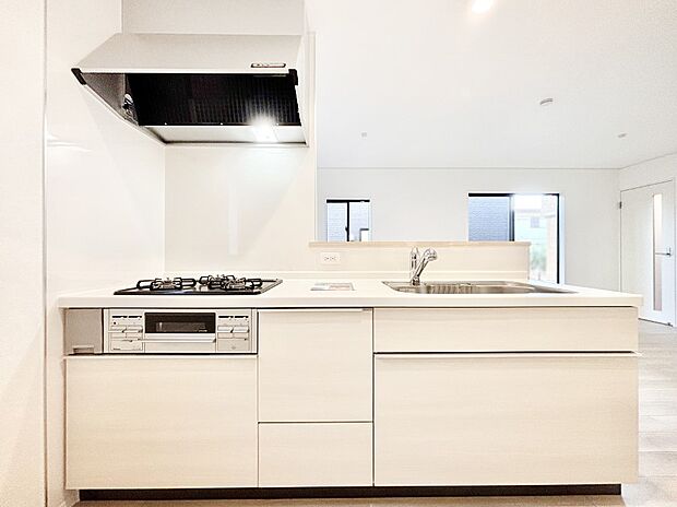 ゆとりあるキッチンではご家族と楽しくお料理ができます。