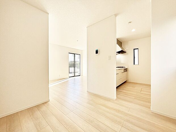 どこにいても家族のつながりを感じられるコミュニケーションリビング。