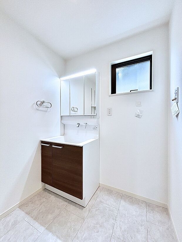 広々とゆとりのあるランドリースペース。  