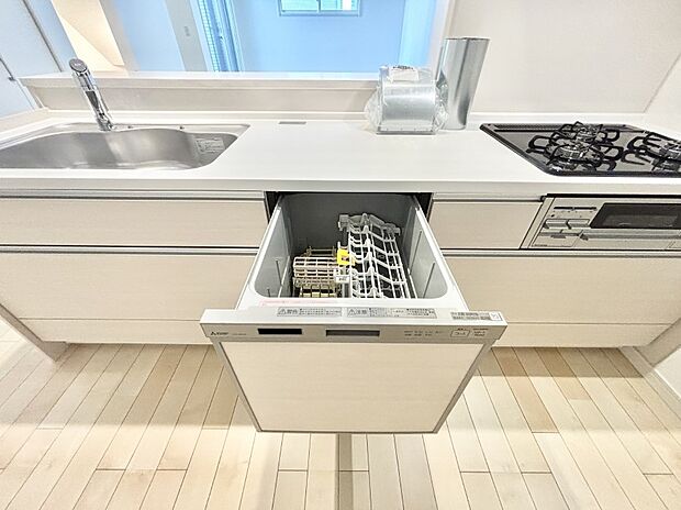 面倒なお片づけは食洗機にお任せ!家事の負担が減って、時間にも気持ちにもゆとりができます。