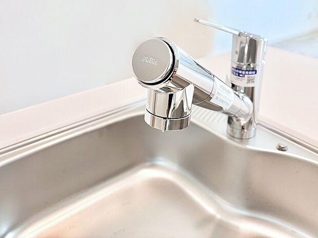 いつでも清潔なおいしいお水を。一つの水栓で水道水と浄水を使い分け。