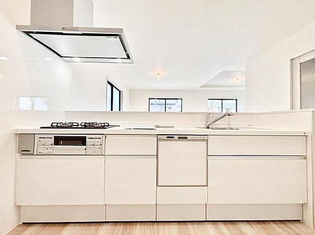 ゆとりあるキッチンではご家族と楽しくお料理ができます。