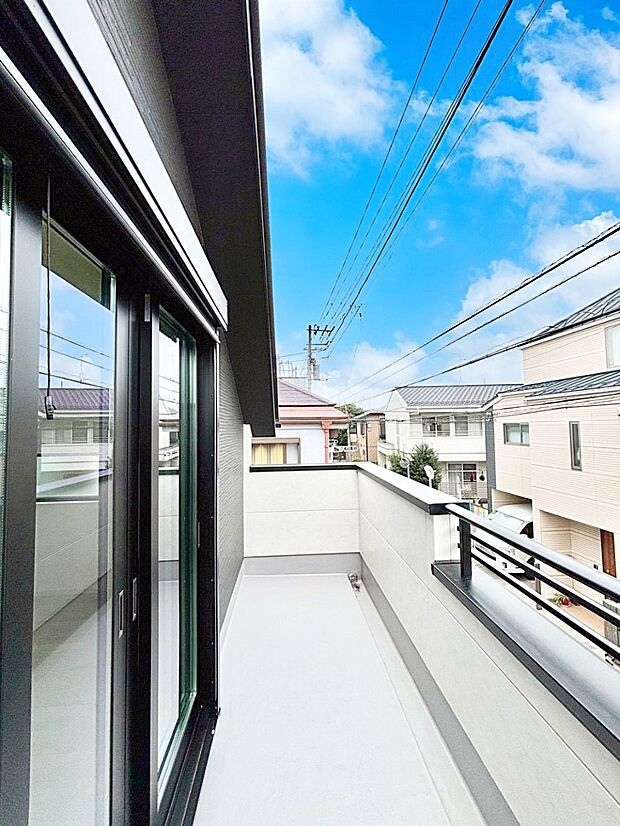 風通しの良いバルコニー