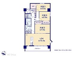 間取図画像 3LDK