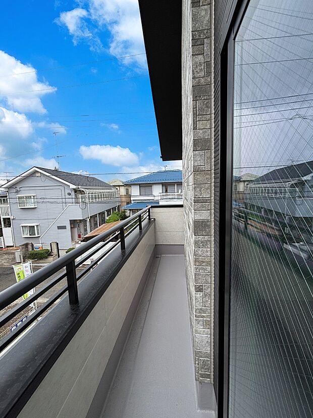 風通しの良いバルコニー