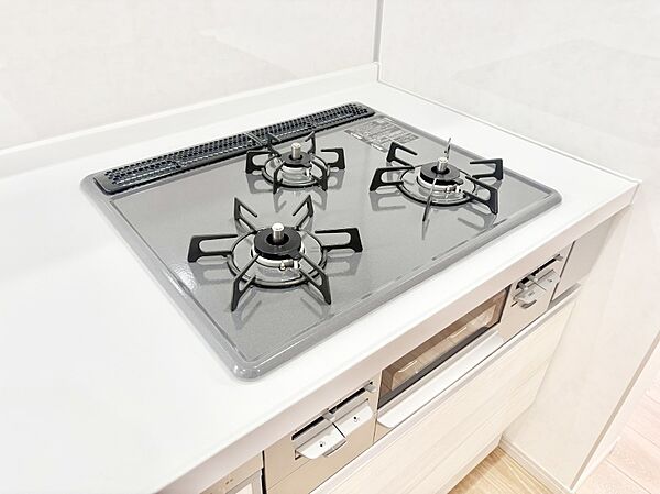 三口ガスコンロでお料理が一気にはかどりそう