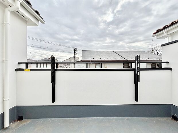 風通しの良いバルコニー