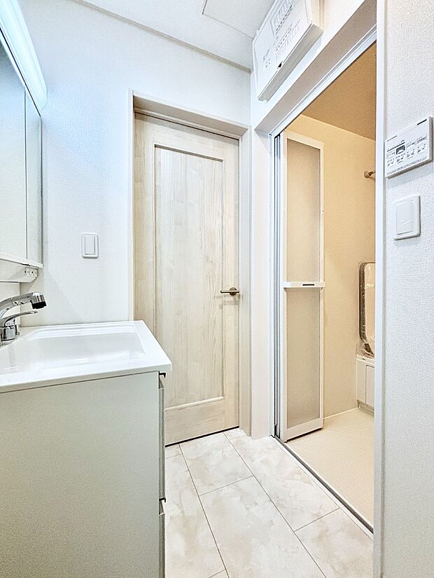 清潔感のあるランドリースペース