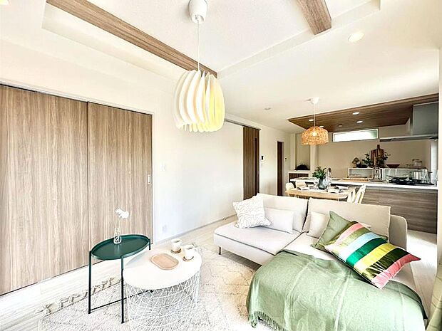 住む方の個性が引き出される、インテリアを考えるのが楽しみなリビングです!