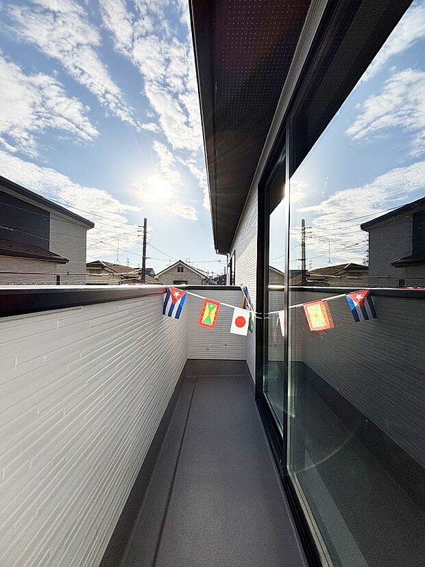 風通しの良いバルコニー