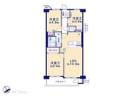 間取図画像 3LDK