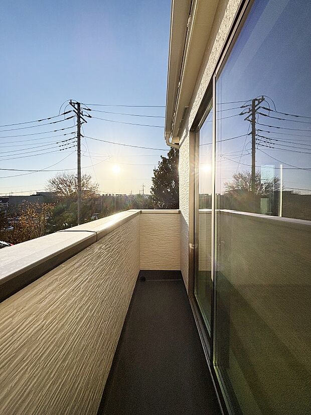 風通しの良いバルコニー