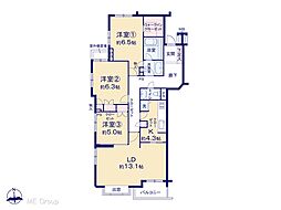 間取図画像 3LDK
