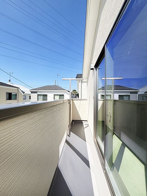 風通しの良いバルコニー