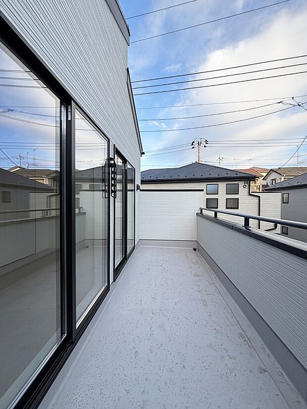 風通しの良いバルコニー