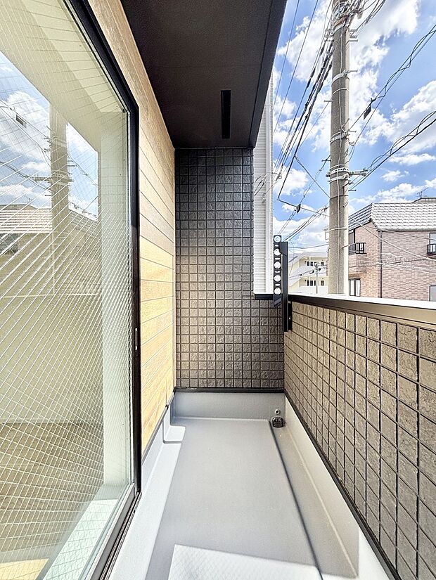 風通しの良いバルコニー  