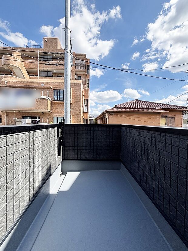 風通しの良いバルコニー