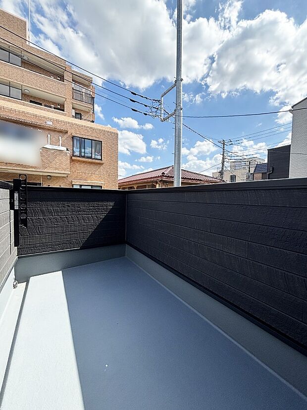 風通しの良いバルコニー