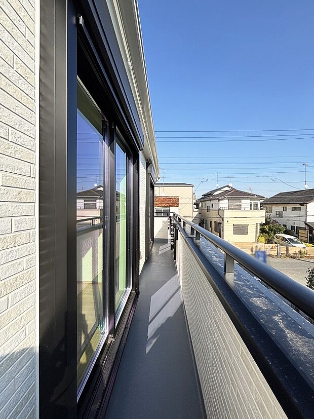 風通しの良いバルコニー