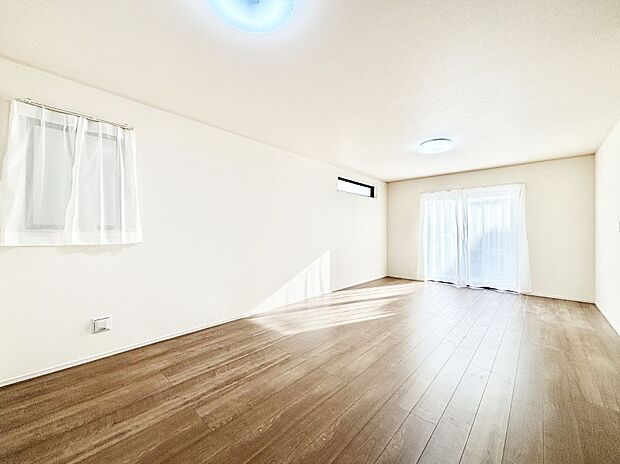 どこにいても家族のつながりを感じられるコミュニケーションリビング。