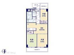 NICライブステイツ川越南大塚 3DKの間取図画像