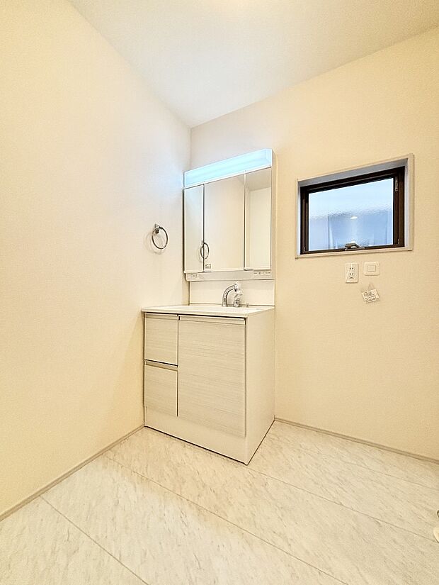 ゆとりのあるランドリースペース