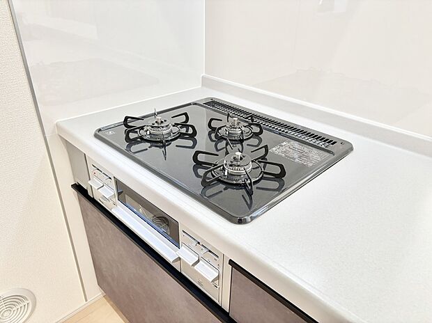 三口ガスコンロでお料理が一気にはかどりそう